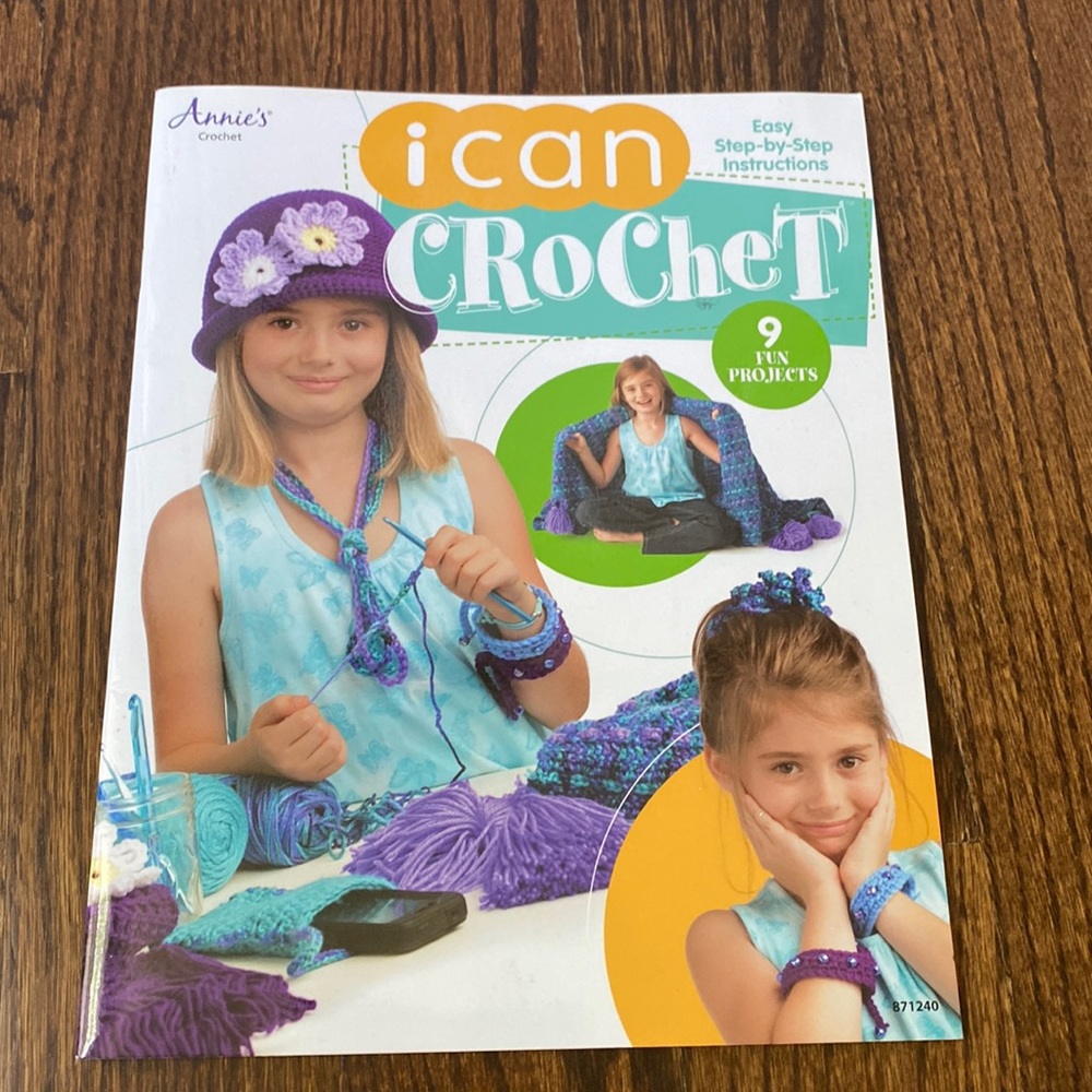 Kids Crochet Learning/ Instruction Activity  book